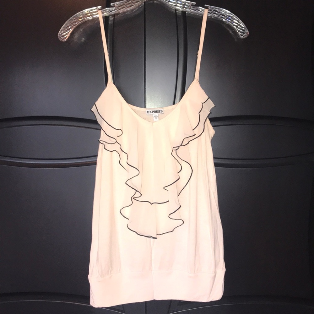 EXPRESS-Adjustable spaghetti-strap top. Size M.